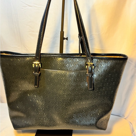 Michael Kors Navy Blue Structured Tote - Picture 5 of 7